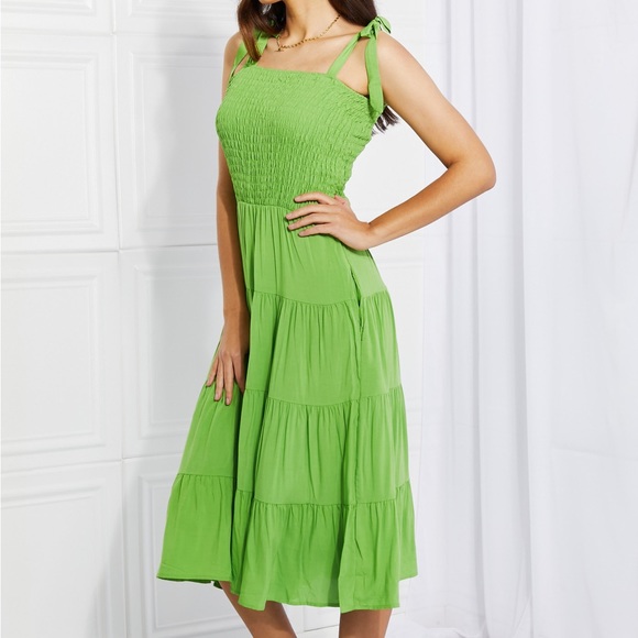 CULTURE CODE SMOCKED TIERED SUMMER SOLSTICE DRESS FULL SIZE RUN - Picture 6 of 10